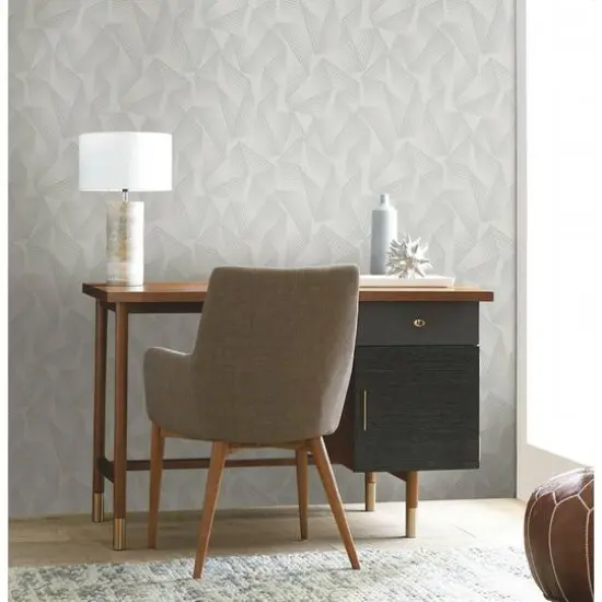 RoomMates Acceleration Peel & Stick Wallpaper Gray and Silver {4}