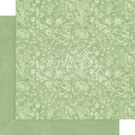 Graphic 45 Flower Market Patterns & Solids Double-Sided Paper Pad, 12" x 12" {7}