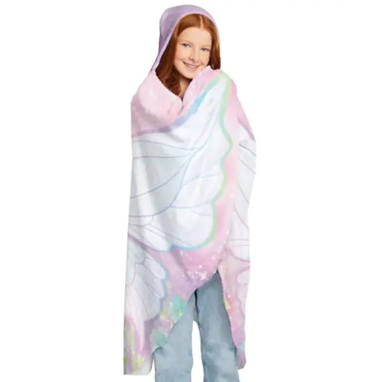 Make It Real&trade; 3C4G&reg; Fairy Garden Wings Hooded Blanket with Hand Mitts {3}
