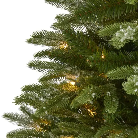 5ft. Pre-Lit Grand Teton Artificial Christmas Tree, Clear LED Lights {4}