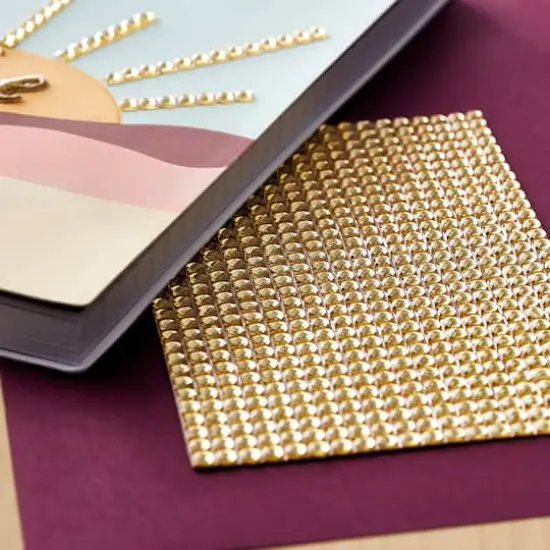 Rhinestones Sheet by Recollections&trade; Gold {3}