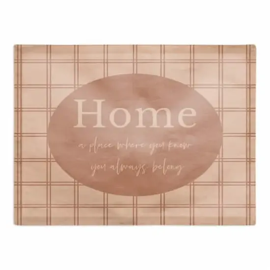 18" Always Belong Home Cotton Twill Placemat {1}