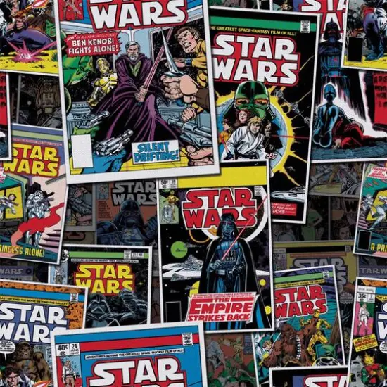 Camelot Fabrics Star Wars™ Comic Book Covers Cotton Fat Quarter Bundle {3}
