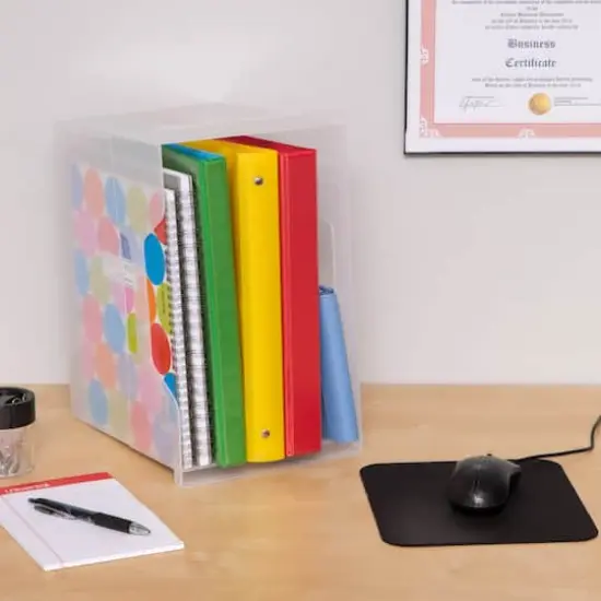 IRIS&reg; Large Open Top Plastic File Box {6}