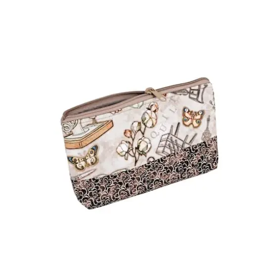 Dritz&reg; Neutral Sewing Large Rectangular Sewing Basket With Zippered Case {4}