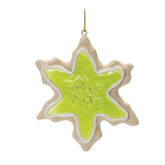 Frosted Cookie Star & Snowflake Ornament Set {5}