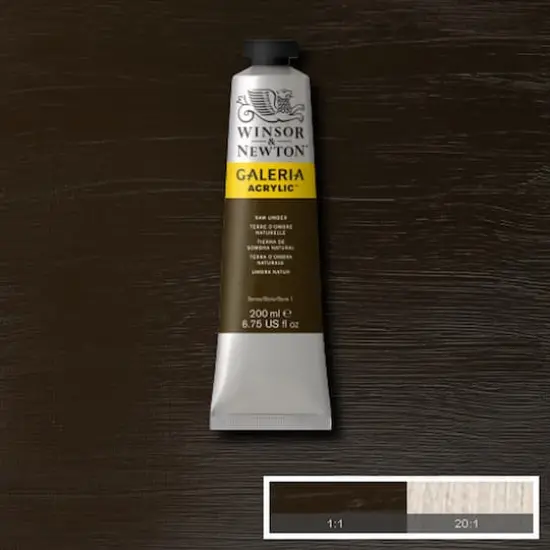 Winsor & Newton&trade; Galeria Acrylic&trade;, 200mL Raw Umber {3}