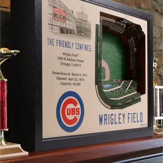 MLB 25-Layer StadiumView Wall Art Chicago Cubs {4}