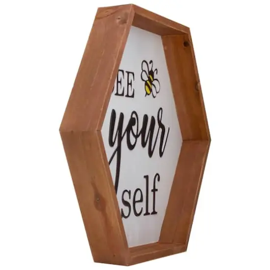 Wooden Framed Bee Yourself Metal Sign Spring Wall & Tabletop D&eacute;cor {4}