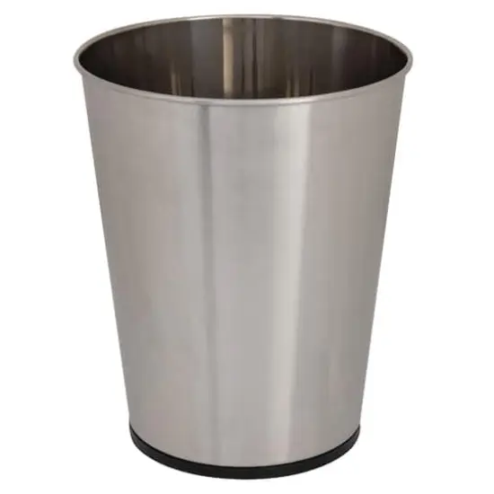 Bath Bliss Stainless Steel Trash Can {1}