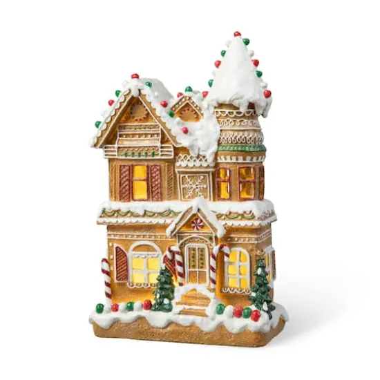 Glitzhome&reg; 12" Light-Up Gingerbread House Table D&eacute;cor {1}