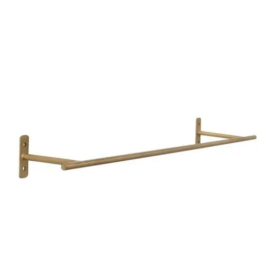 Hello Honey&reg; Matte Brass Finish Modern Metal Hanging Bar {7}