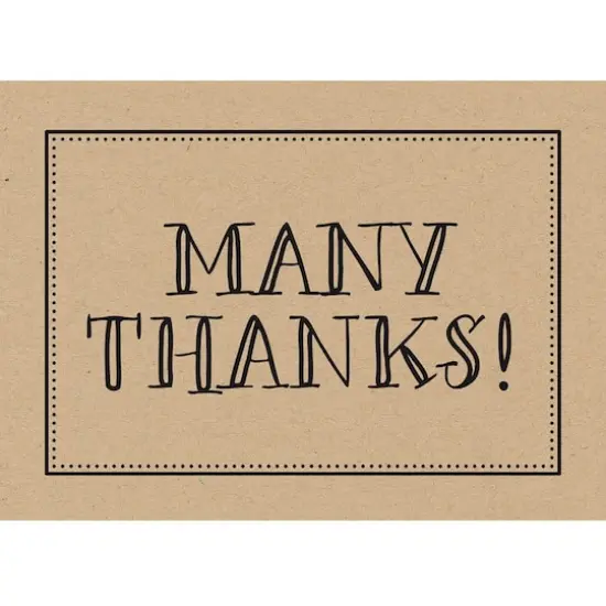 JAM Paper Rustic Blank Thank You Cards Set, 36ct. {3}