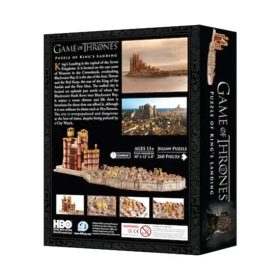 4D&trade; Cityscape Game of Thrones&trade; King's Landing 3D 260 Piece Puzzle {3}