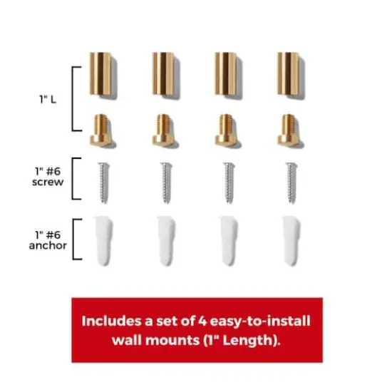 Cool Modern Frames Clear Acrylic Float Frame with Gold Hardware {4}
