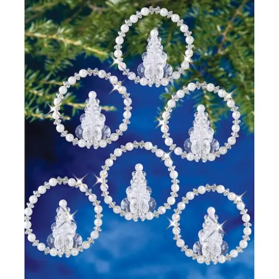 The Beadery® Christmas Tree Wreath Holiday Beaded Ornament Kit {1}