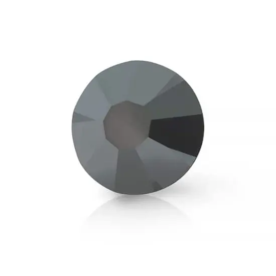 Preciosa MAXIMA SS12 Flatback Czech Crystals, 144ct. Jet Hematite {4}
