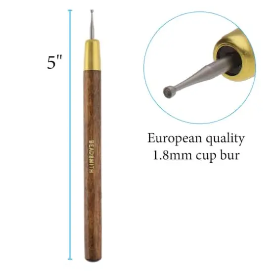 The Beadsmith&reg; Round Your Wire Tool with 1.8mm Cup Bur {5}