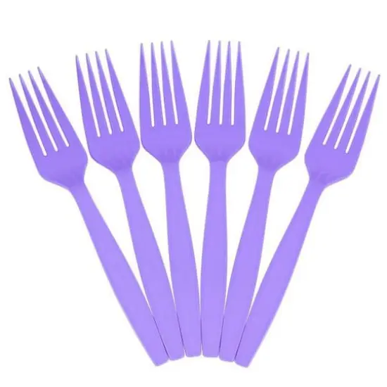 JAM Paper Premium Utensils Plastic Forks Party Pack, 48ct. Bright Hot Purple {4}