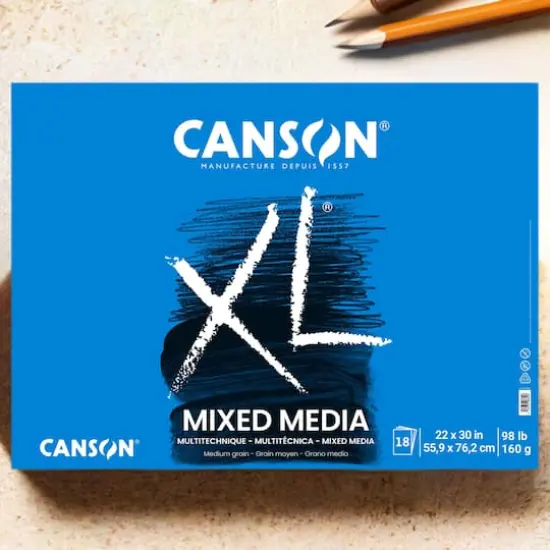 Canson&reg; XL&reg; Mixed Media Paper Pad, 22" x 30" {1}