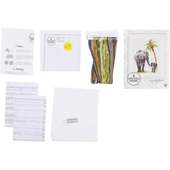Thea Gouverneur Safari Elephant Cross Stitch Kit {3}