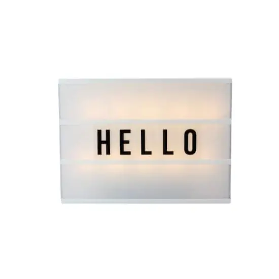 12" Battery Operated LED Light Box with Letters & Numbers {1}