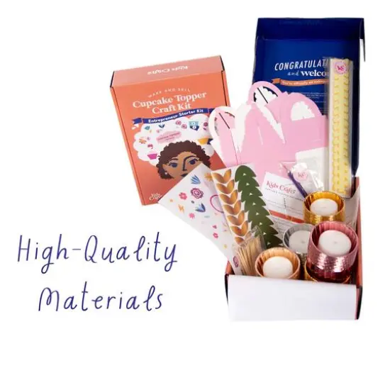 Kids Crafts Make & Sell Cupcake Topper Business Craft Kit {5}