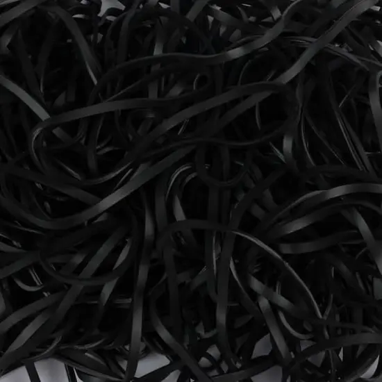 JAM Paper Size 117B Black Rubber Bands, 100ct. {3}