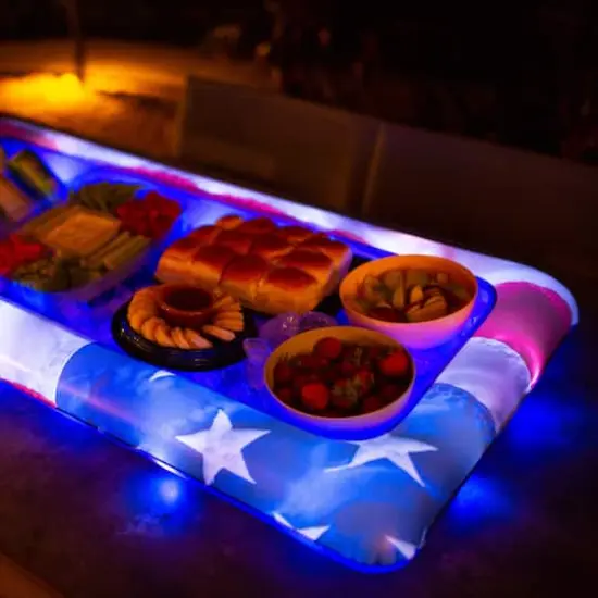 PoolCandy Illuminated Stars & Stripes LED Buffet Cooler {3}