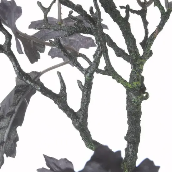 48" Potted Halloween Black Oak Tree {5}