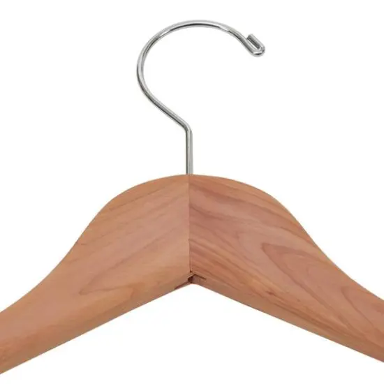 Household Essentials Cedar Coat Hanger with Locking Bar (Set of 4) {8}
