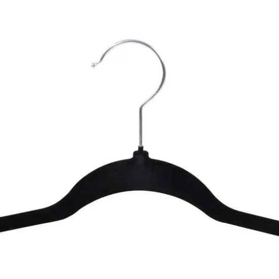 Honey Can Do Black Slim-Profile Non-Slip Velvet Hangers, 35ct. {6}