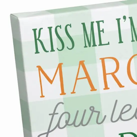 St Pat Day Words Canvas 16" x 20" Canvas Wall Art {4}