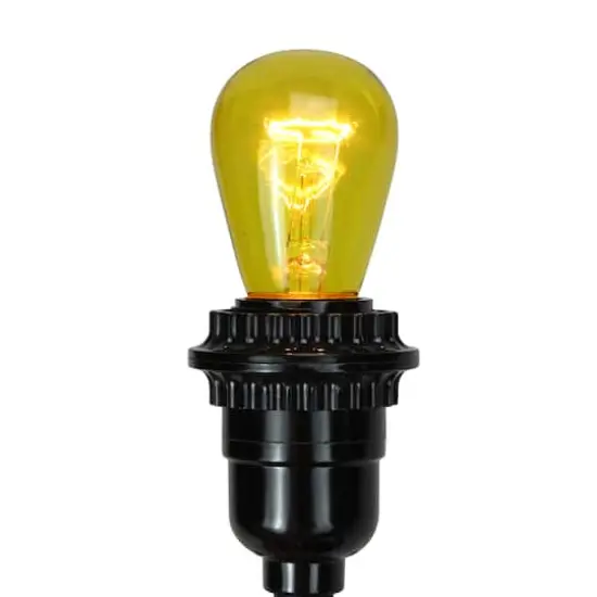 Transparent Incandescent S14 Replacement Christmas Bulbs, 25ct. Yellow {5}