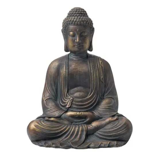 Glitzhome&reg; 23" Meditating Buddha Statue {1}
