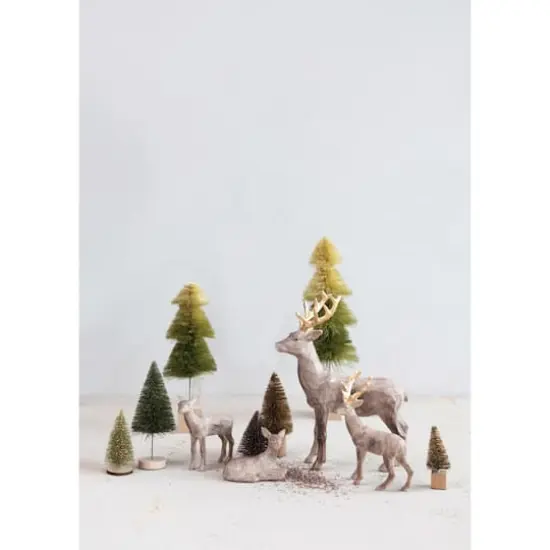 Hello Honey® 10.5" Brown Decorative Standing Deer with Gold Accents {3}