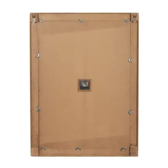 White Vintage Wood Wall Clock, 36" x 27" {6}