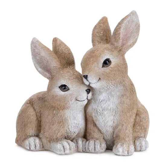 4.25" Woodland Bunny Couple Figurines, 2ct. {4}