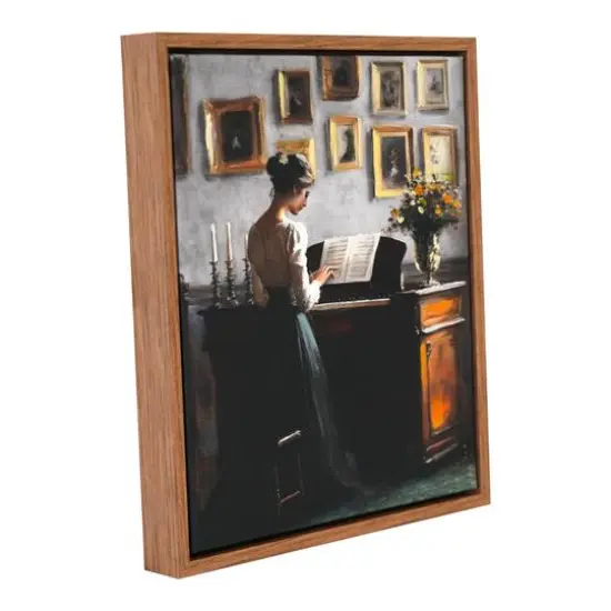 12" Woman at Piano Canvas Wall Art by Ashland&reg; {3}