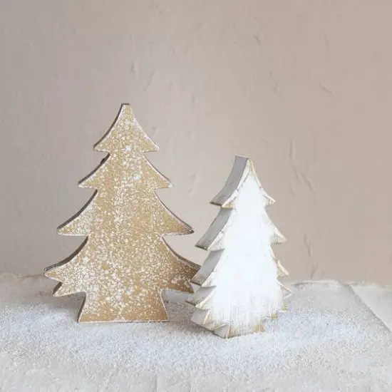 Hello Honey&reg; 9.5" Distressed White Christmas Tree {3}
