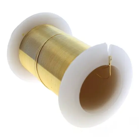 The Beadsmith® Wire™ Elements 28 Gauge Tarnish-Resistant Wire Gold {5}