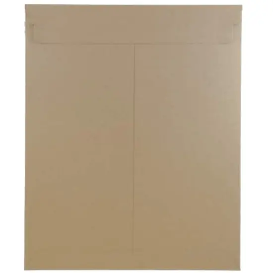 JAM Paper 11" x 13.5" Flat Photo Mailer Peel & Seal Closure Envelopes, 6ct. Brown Kraft {5}