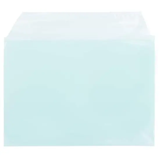 JAM Paper 5.063" x 7.188" Cello Sleeves with Self Adhesive Closures, 100ct. Aqua {5}