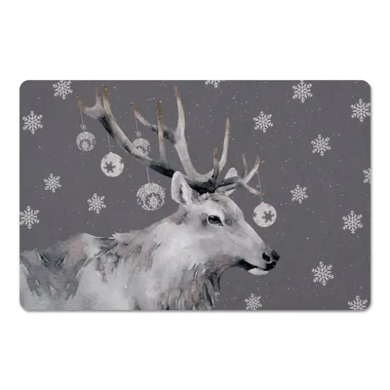 Christmas Reindeer 18" x 27" Floor Mat {1}