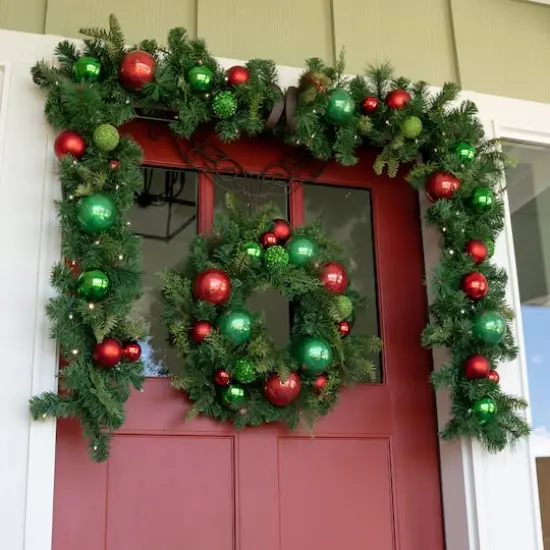 Village Lighting 24" Christmas Cheer Wreath {5}