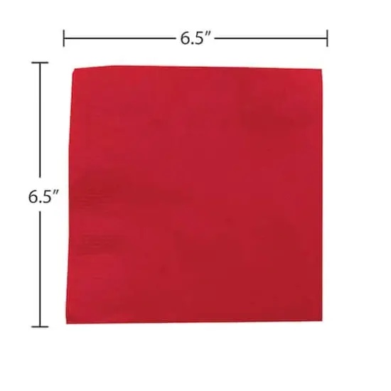 JAM Paper Medium Lunch Napkins, 100ct. Red {4}