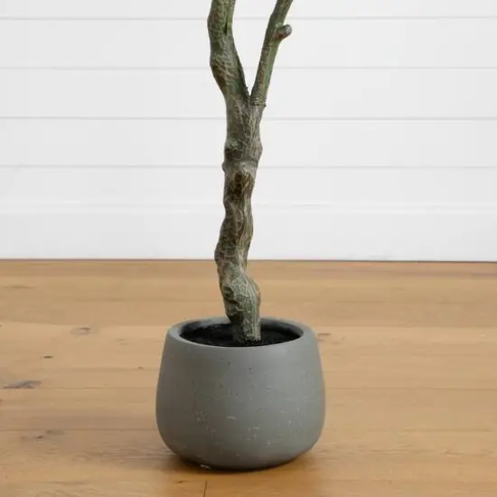 6ft. Artificial Autumn Dogwood Fall Tree in Decorative Planter {7}