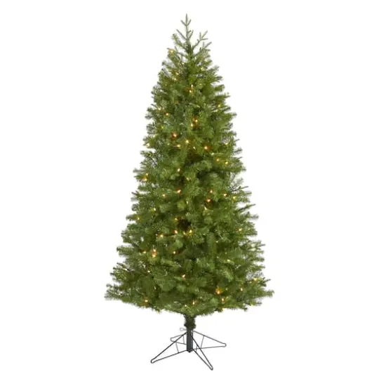 6.5ft. Pre-Lit Vancouver Spruce Artificial Christmas Tree, Warm White LED Lights {1}