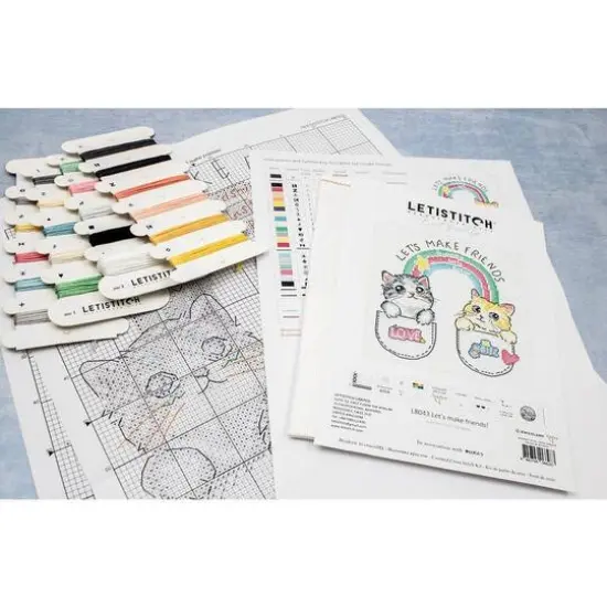 Letistitch Let's make friends! Counted Cross Stitch Kit {10}