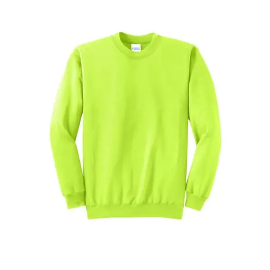 Port & Company&reg; Core Fleece Crewneck Sweatshirt Neon Yellow {1}